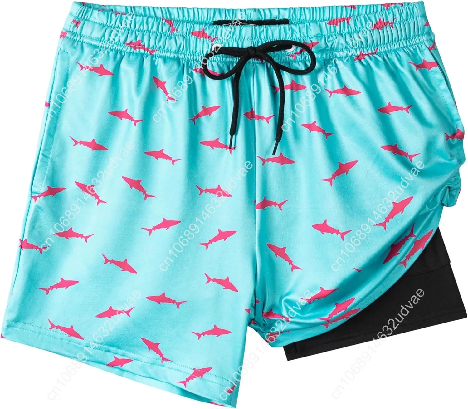 Swim Trunk Quick Dry - 남자아이용 압박 안감 수영복, 신축성 있는