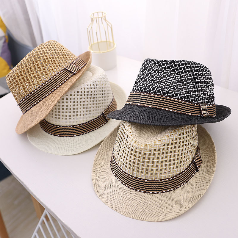 어린이 패션 재즈 모자, 시원한 통기성 빨대 모자, 패 - Bucket Hat Straw 리뷰 및 가격